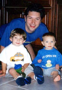 Marc Zeplin and his sons